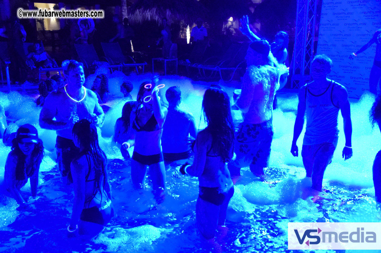 Black Light Pool Party