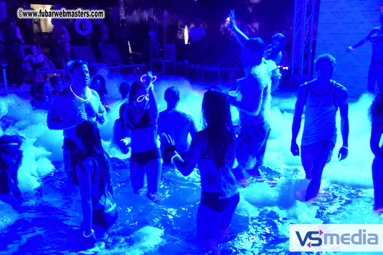 Black Light Pool Party