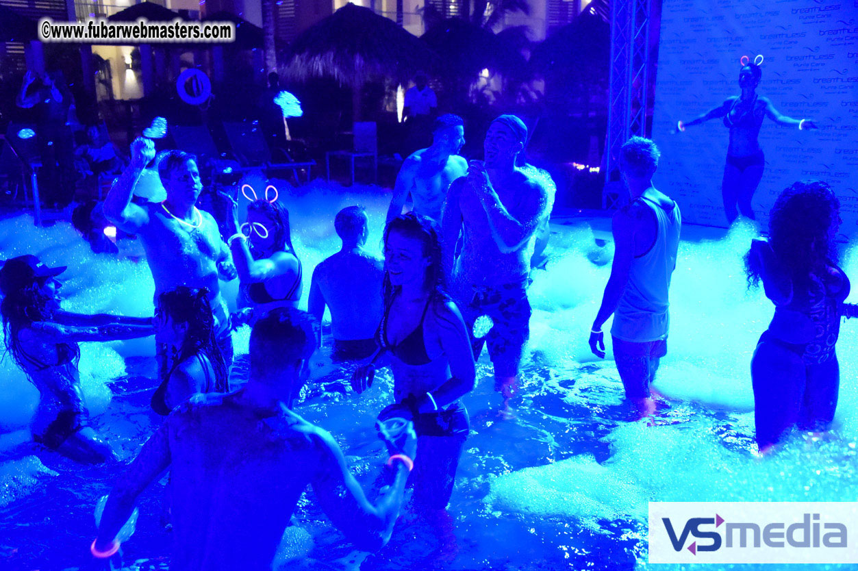 Black Light Pool Party