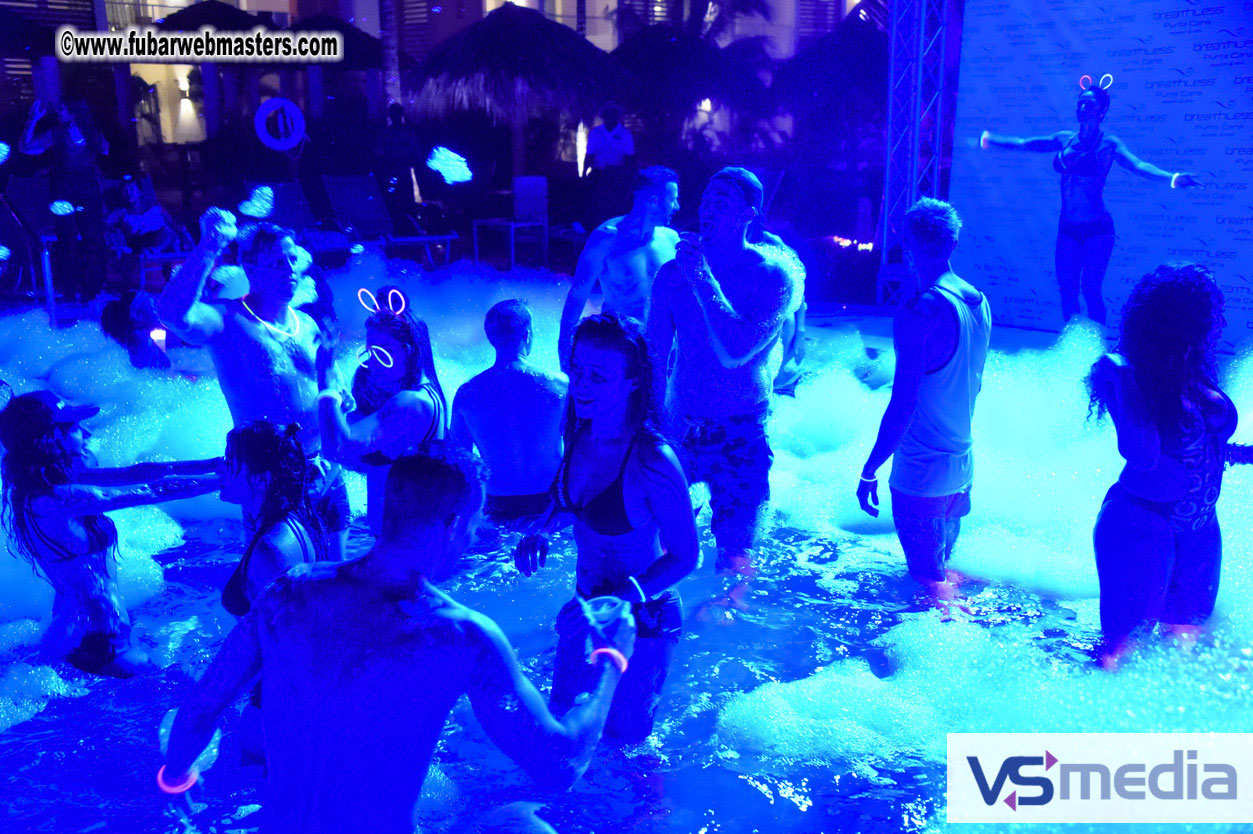 Black Light Pool Party