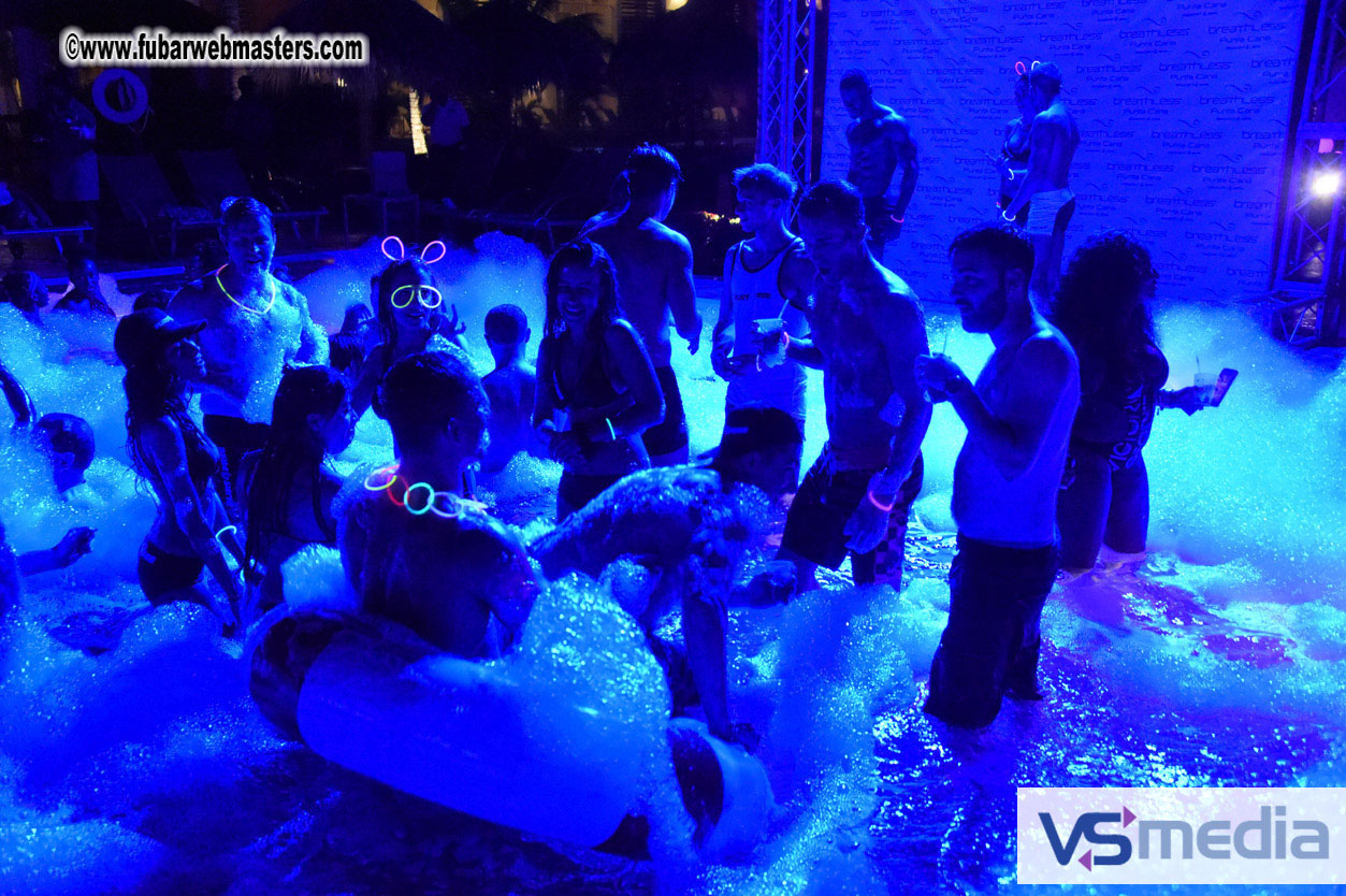 Black Light Pool Party