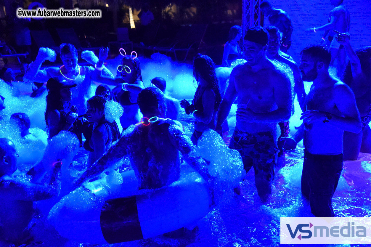 Black Light Pool Party