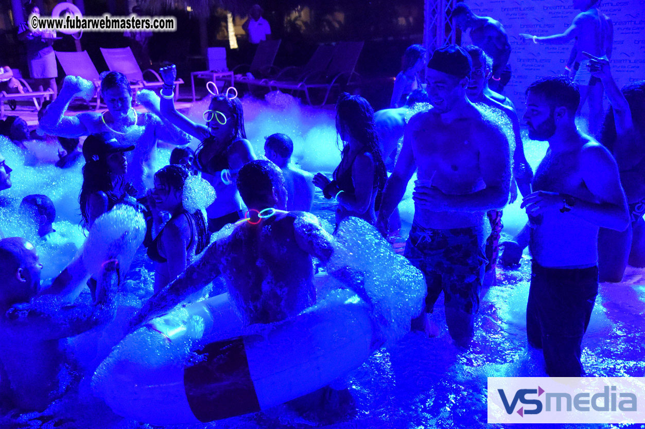 Black Light Pool Party