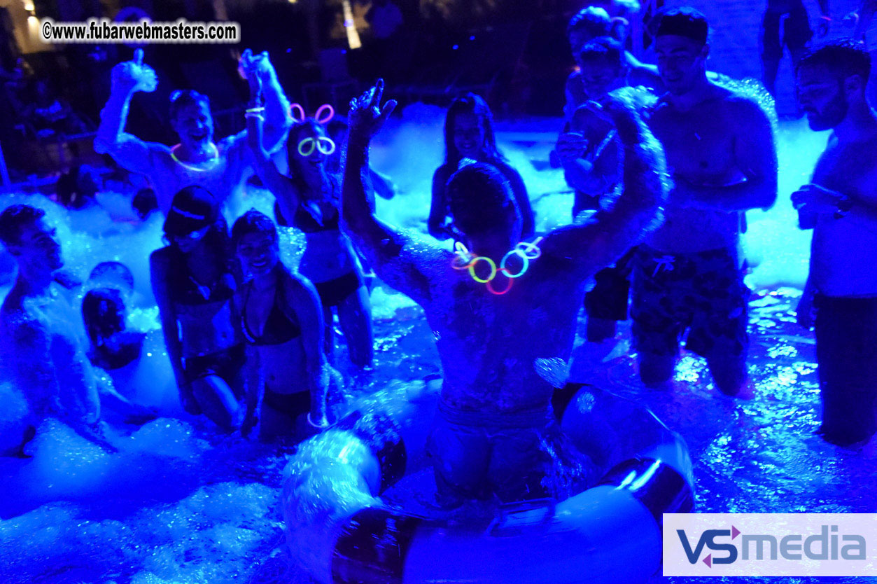 Black Light Pool Party