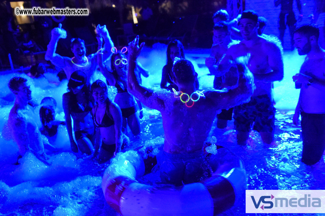 Black Light Pool Party