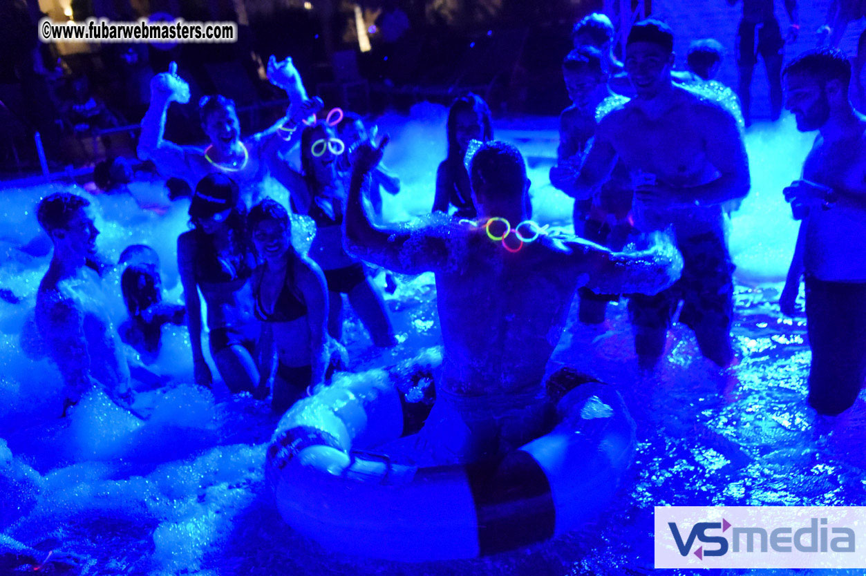 Black Light Pool Party