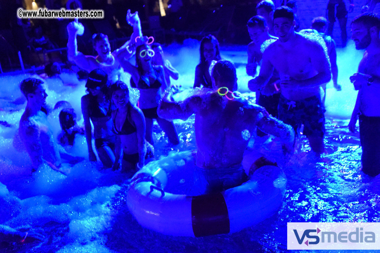 Black Light Pool Party