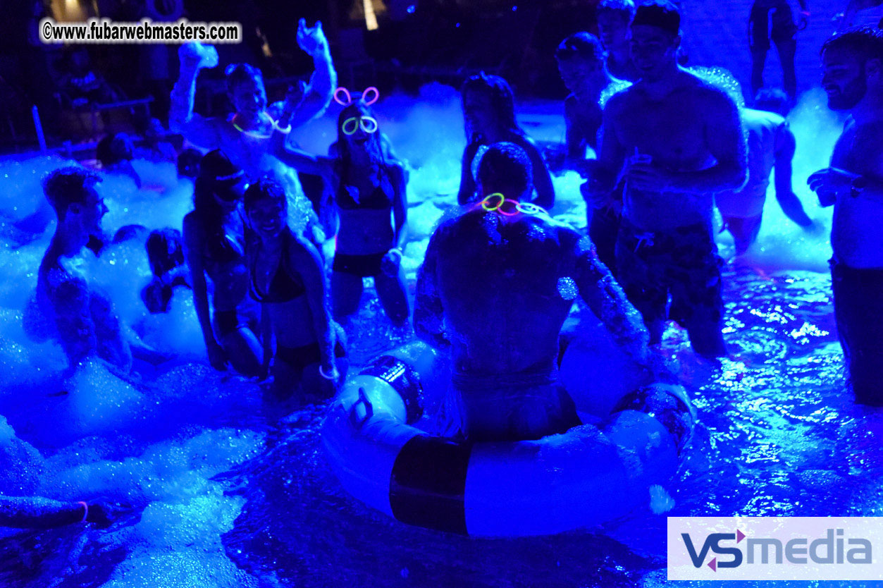 Black Light Pool Party