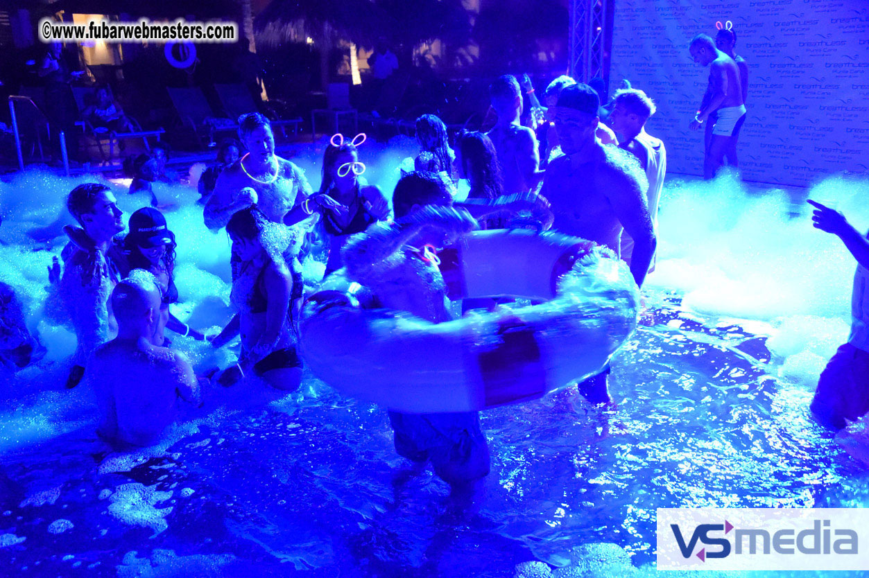 Black Light Pool Party