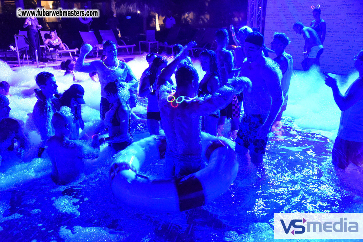 Black Light Pool Party