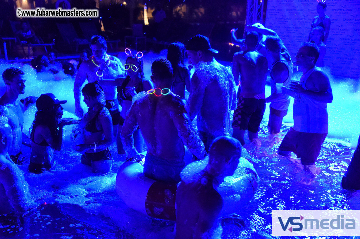 Black Light Pool Party