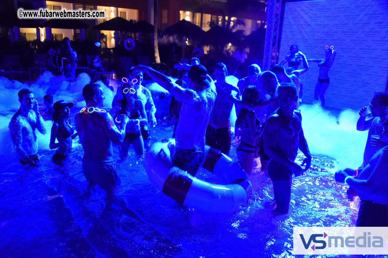 Black Light Pool Party