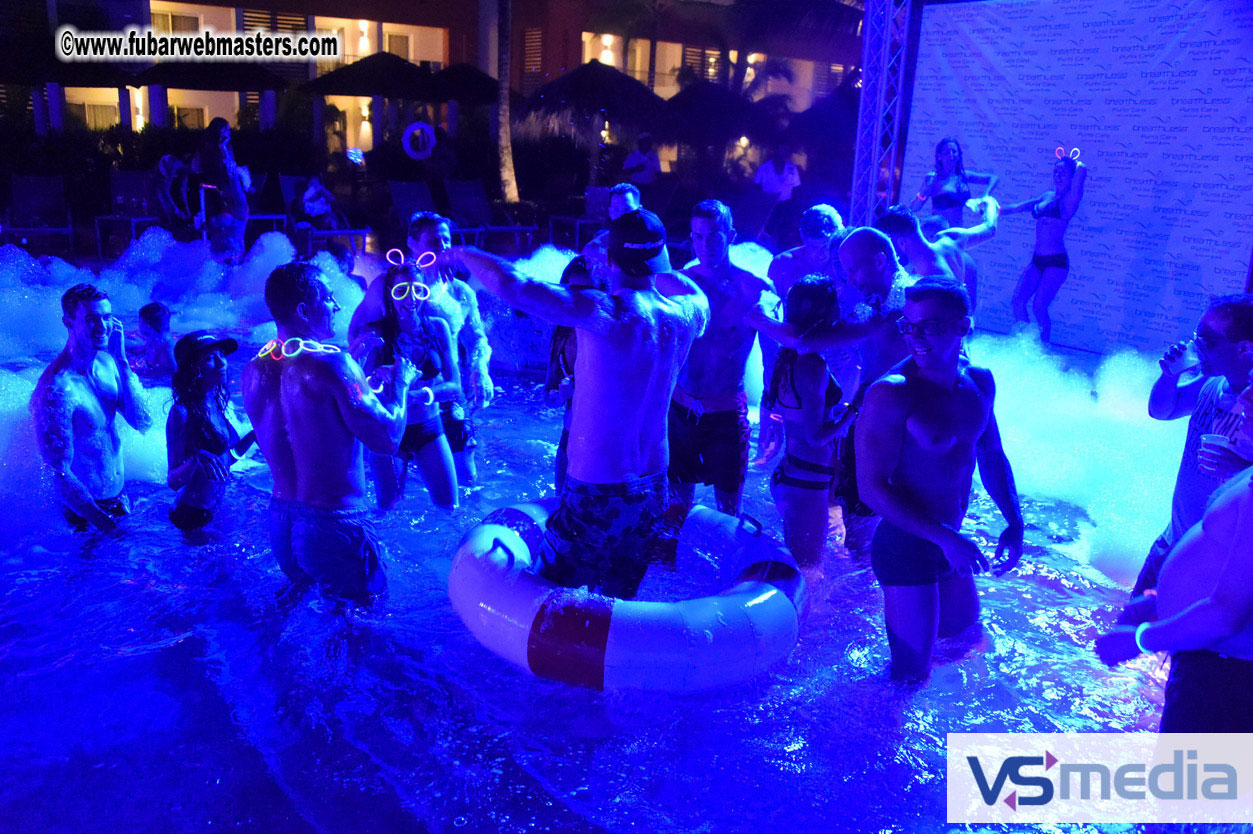 Black Light Pool Party