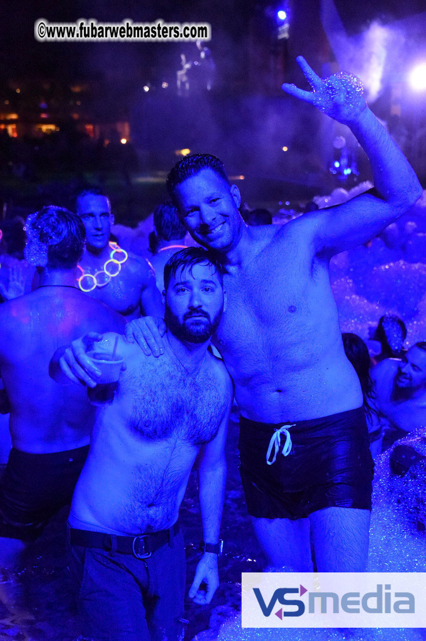 Black Light Pool Party