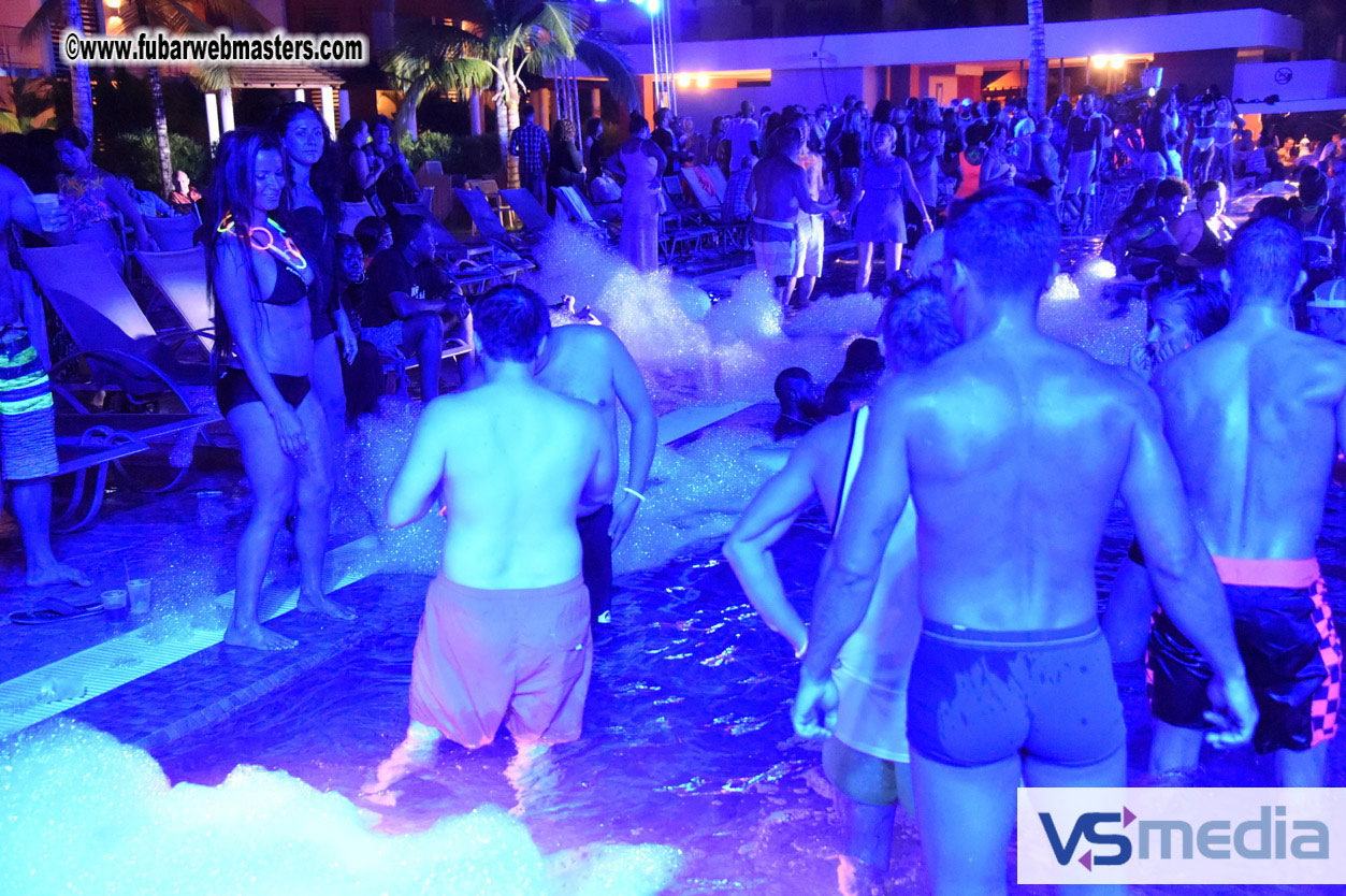 Black Light Pool Party