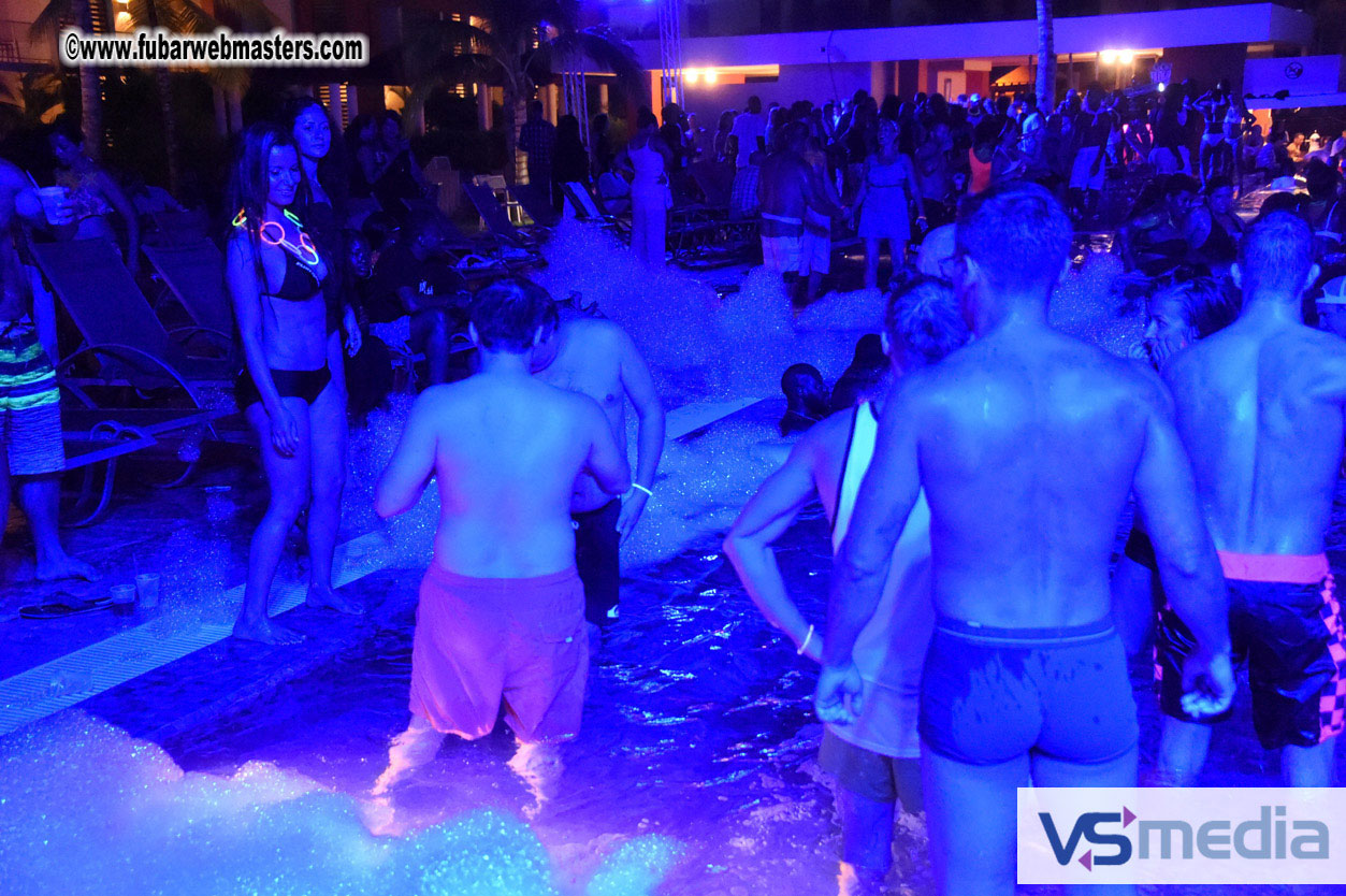 Black Light Pool Party