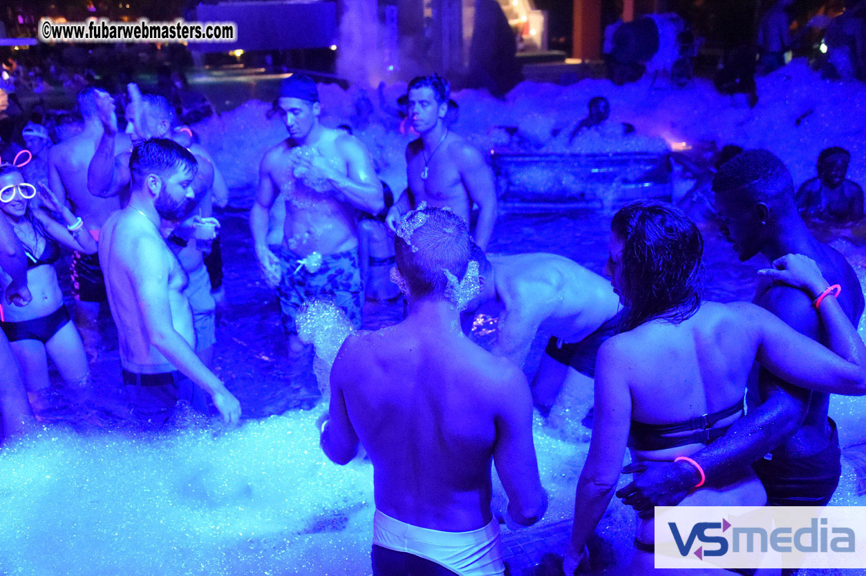 Black Light Pool Party