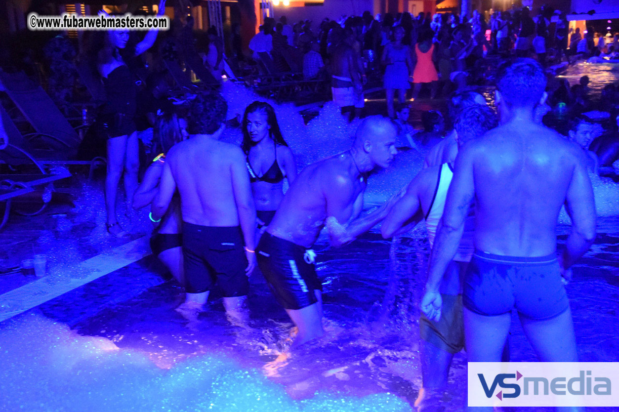 Black Light Pool Party