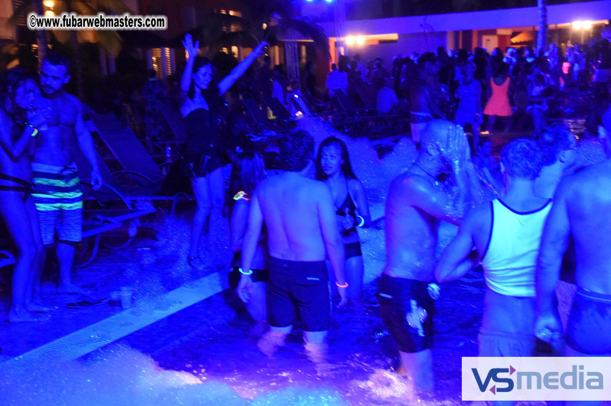 Black Light Pool Party