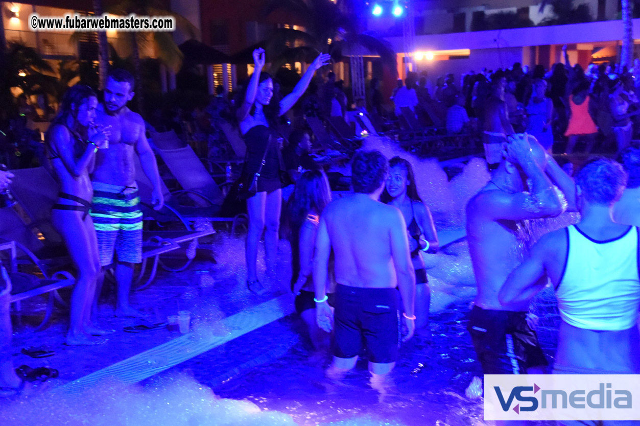 Black Light Pool Party