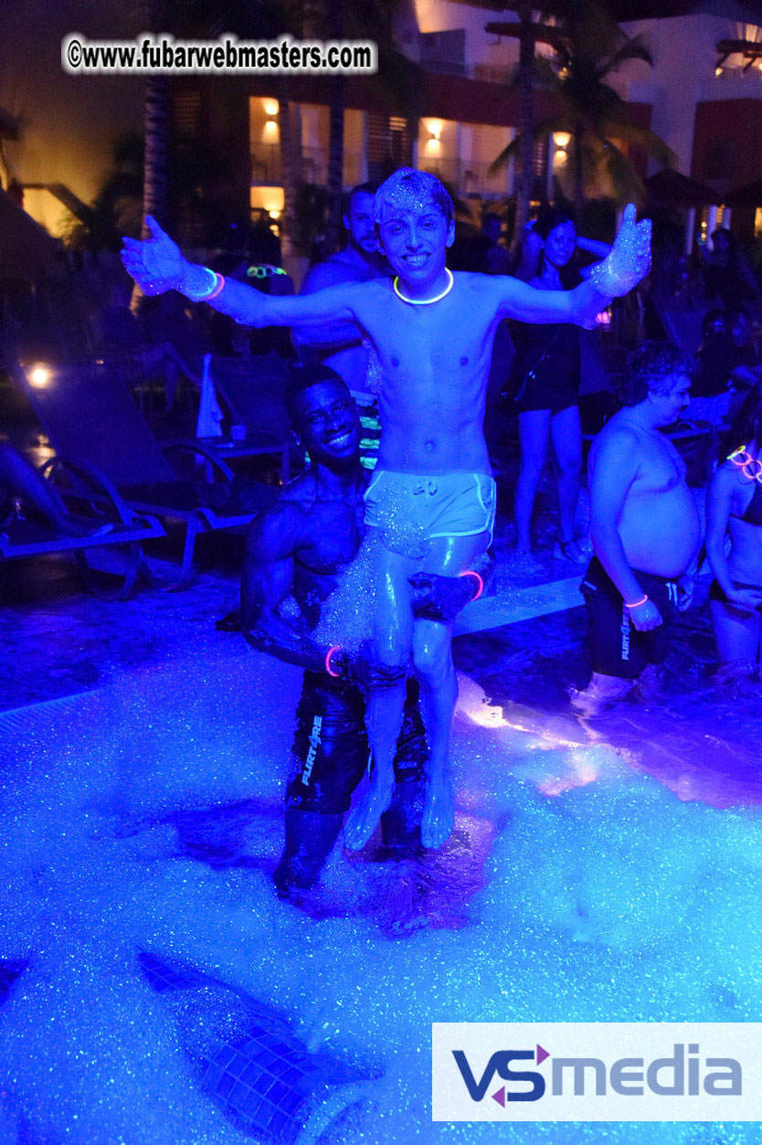 Black Light Pool Party