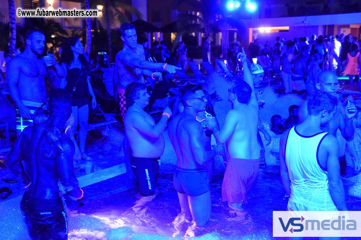 Black Light Pool Party