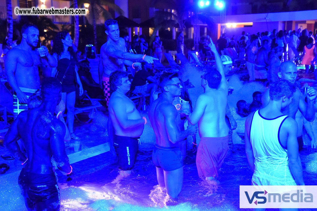 Black Light Pool Party