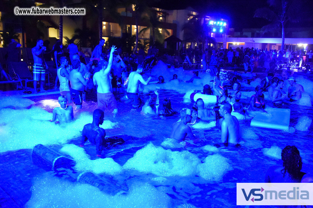 Black Light Pool Party