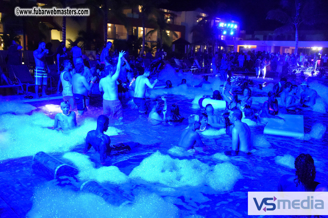 Black Light Pool Party