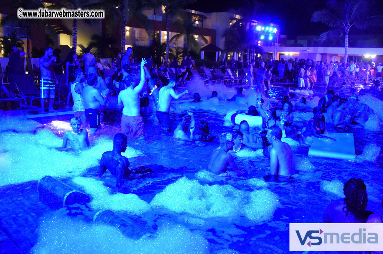 Black Light Pool Party