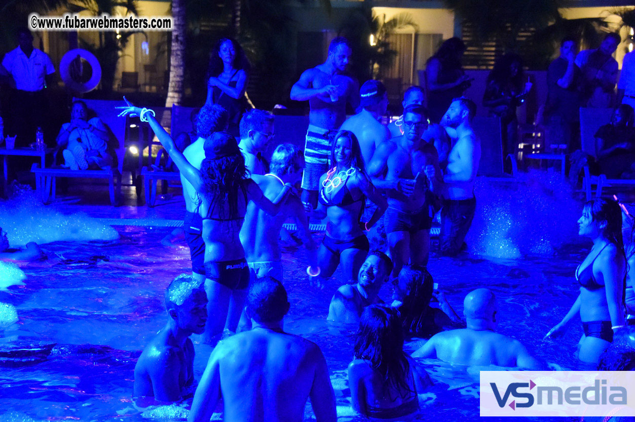 Black Light Pool Party