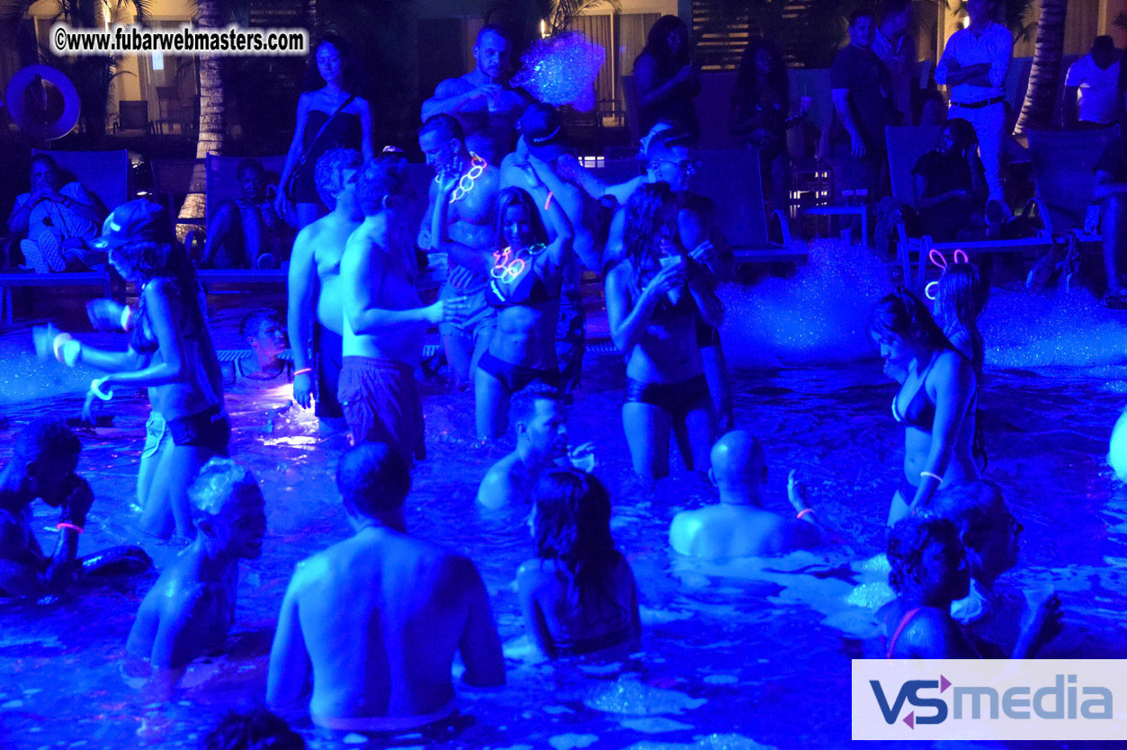 Black Light Pool Party