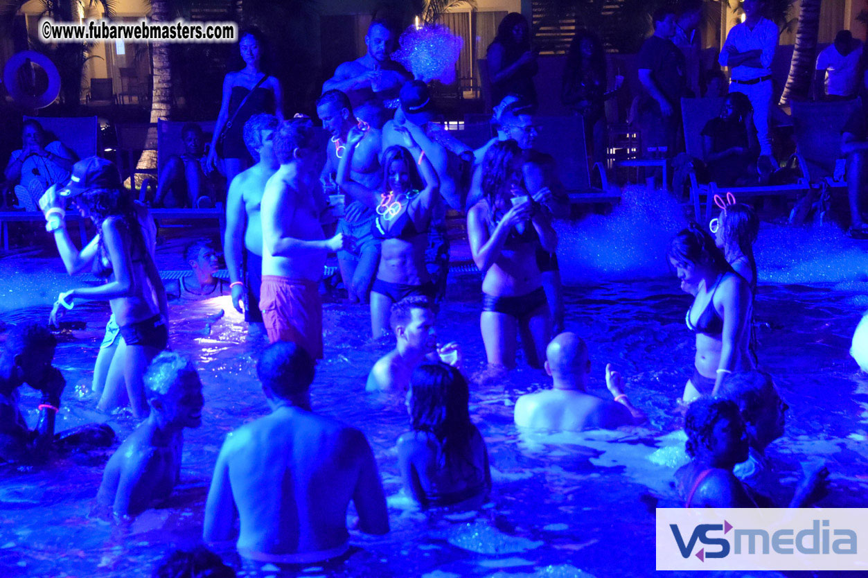 Black Light Pool Party