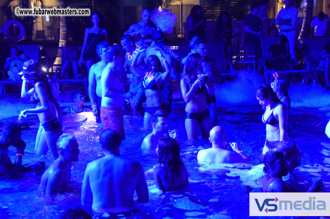 Black Light Pool Party