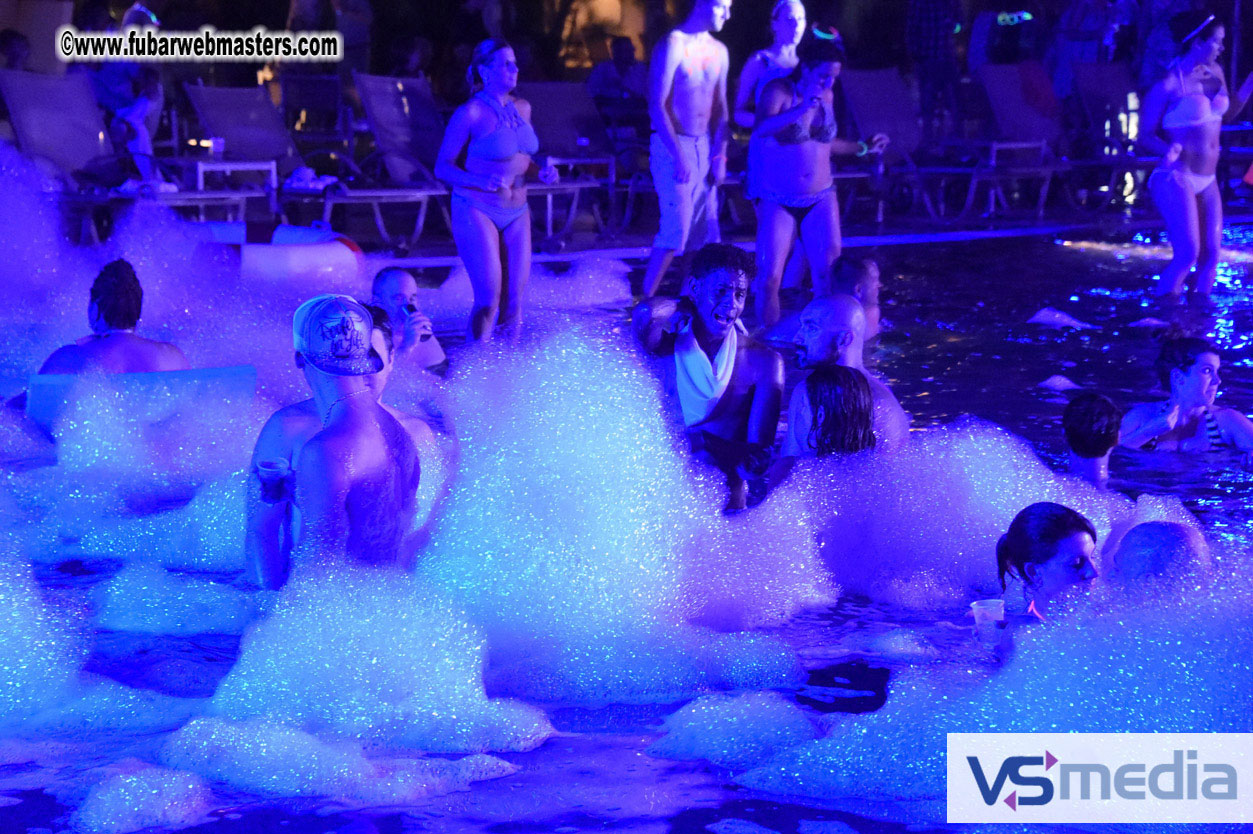 Black Light Pool Party