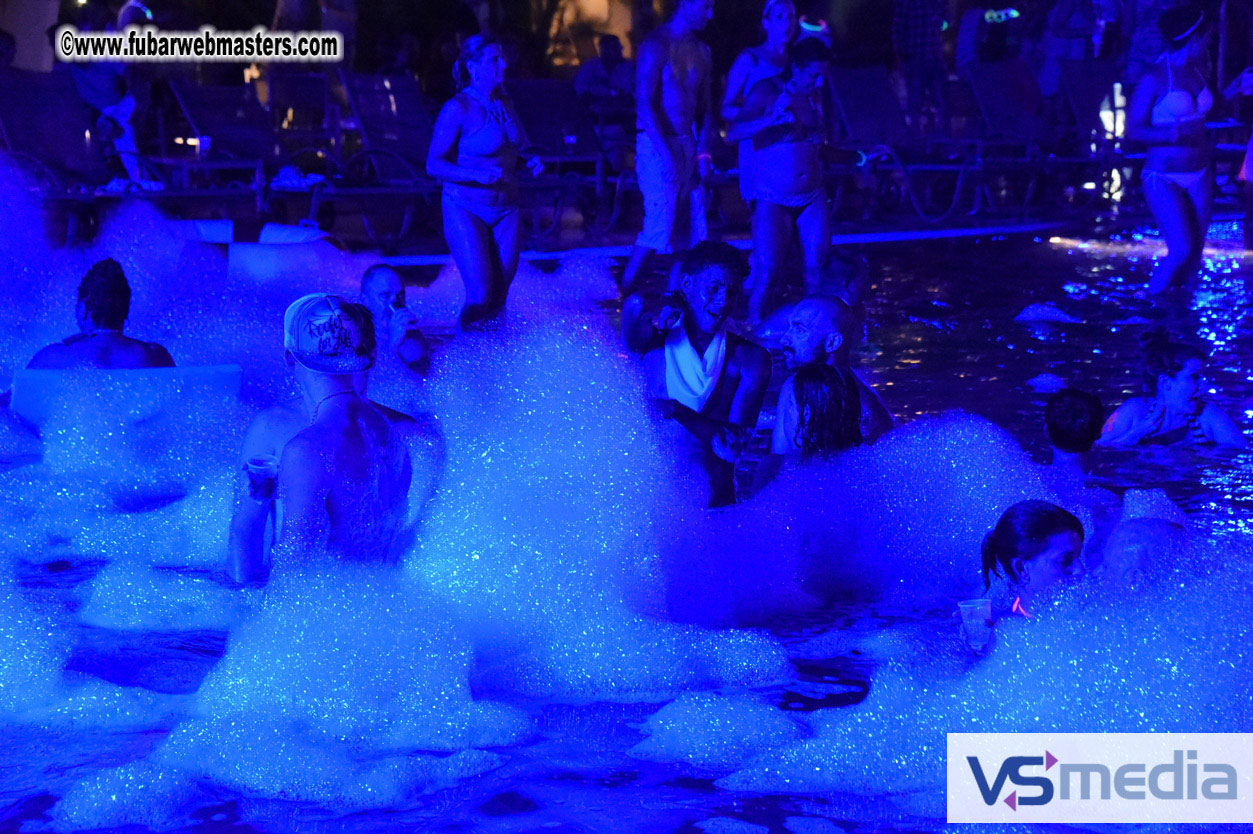 Black Light Pool Party