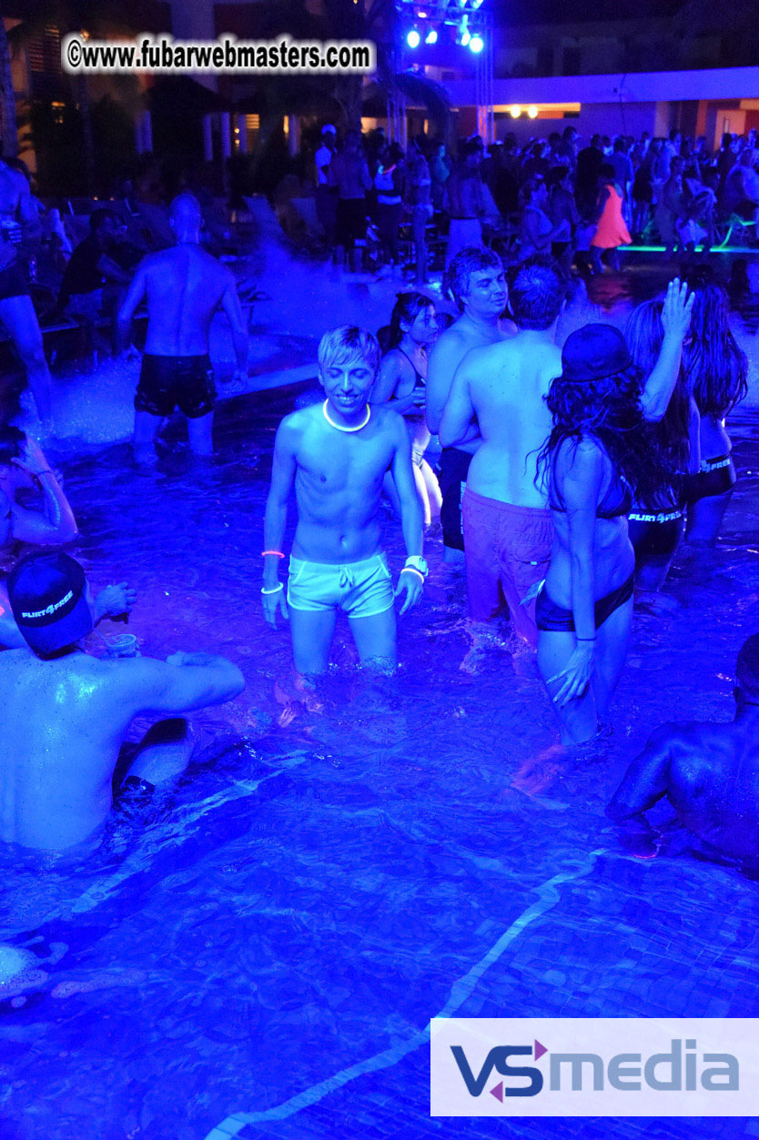 Black Light Pool Party