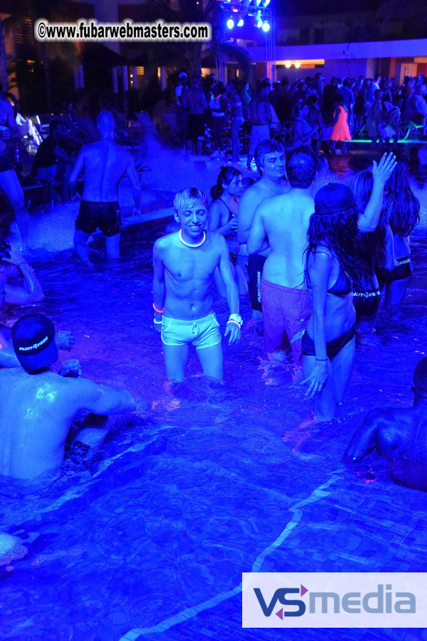 Black Light Pool Party