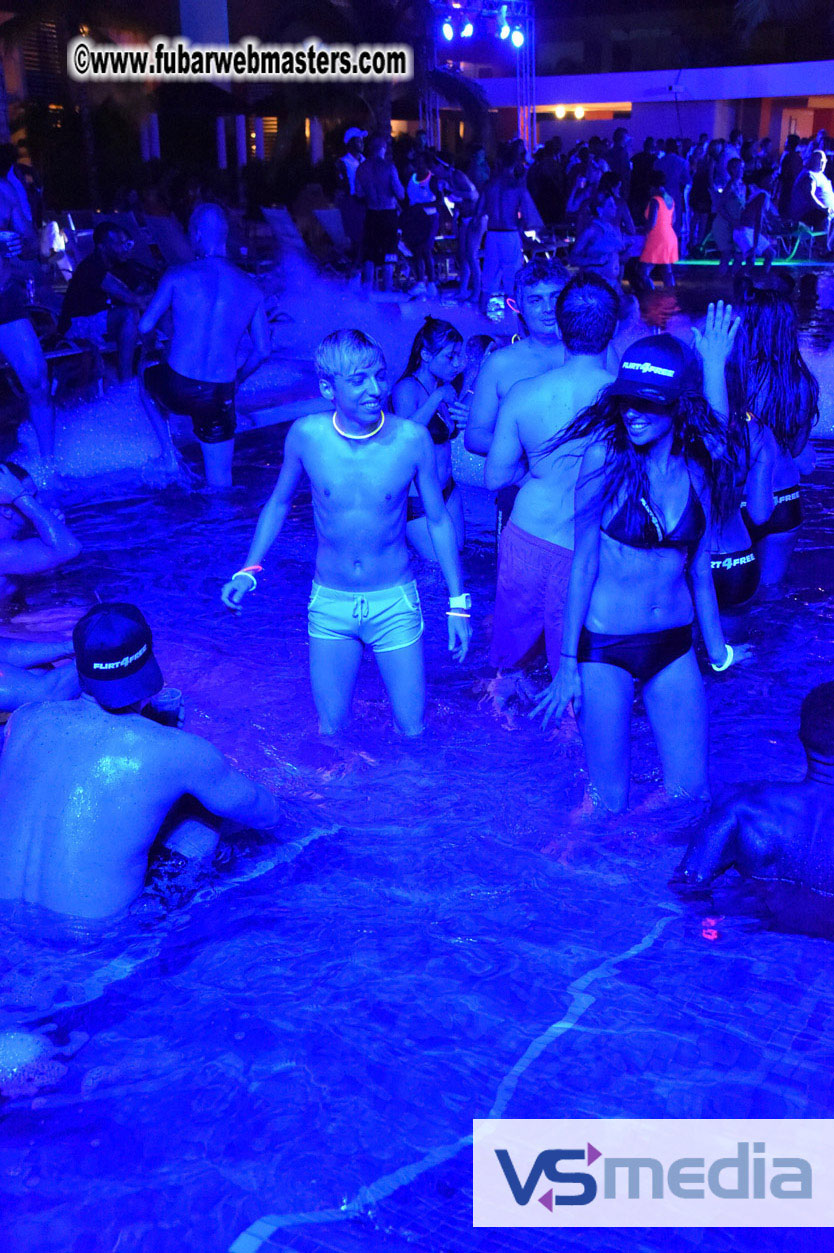 Black Light Pool Party