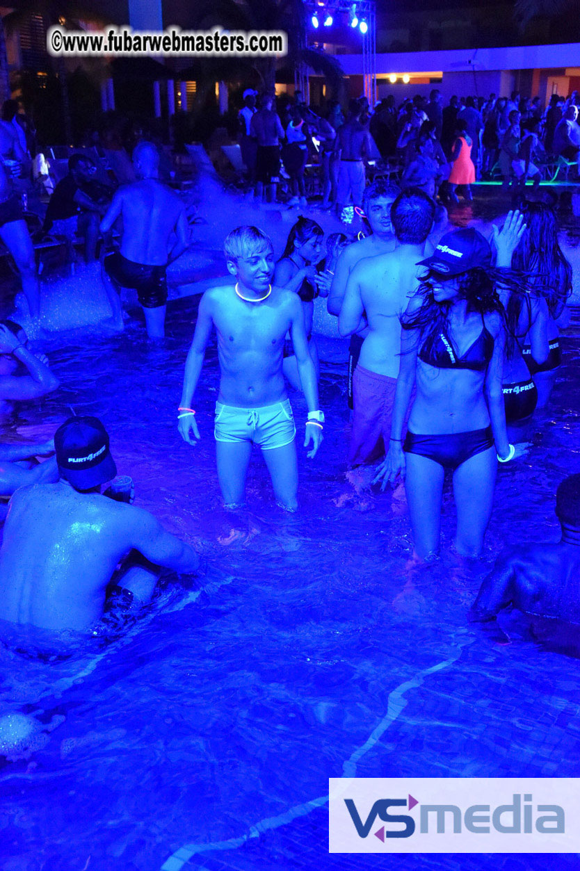 Black Light Pool Party