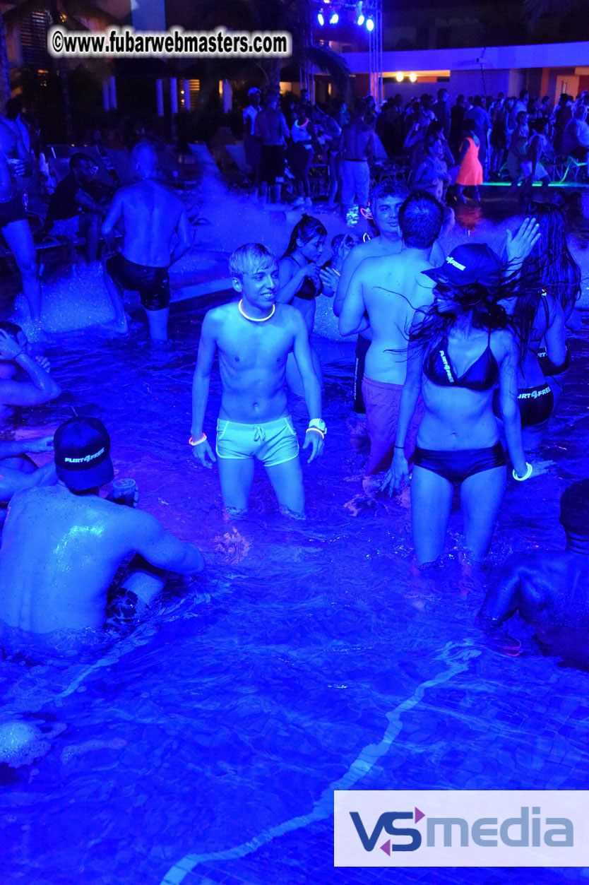 Black Light Pool Party