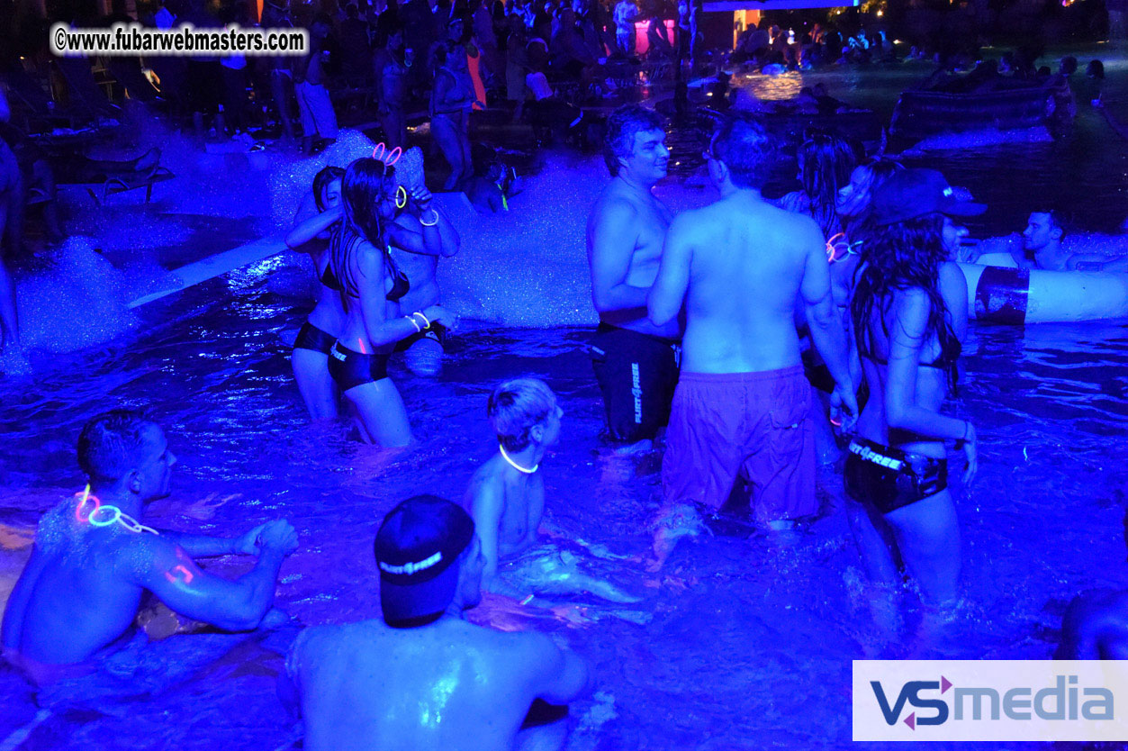 Black Light Pool Party