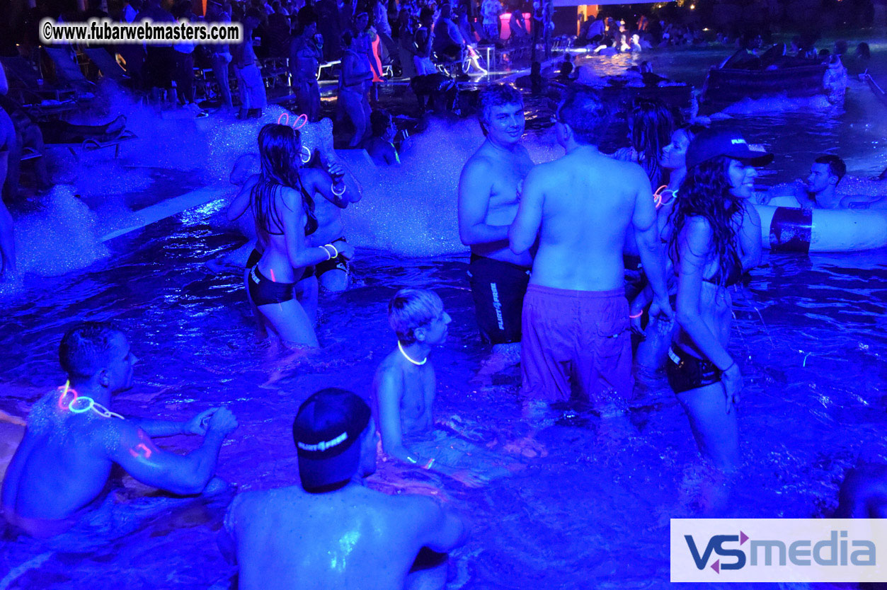 Black Light Pool Party