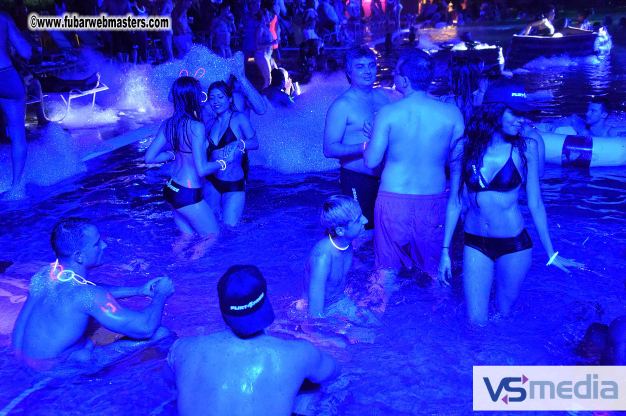 Black Light Pool Party