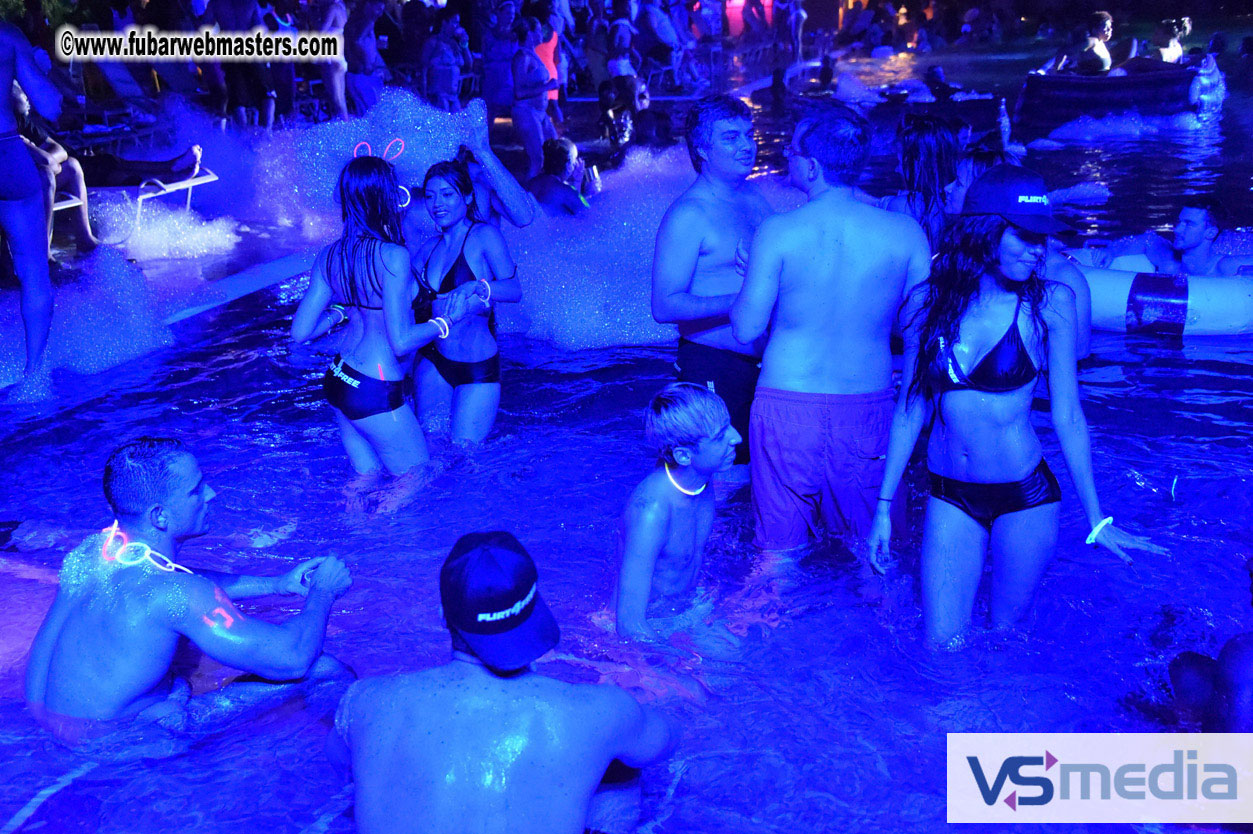 Black Light Pool Party