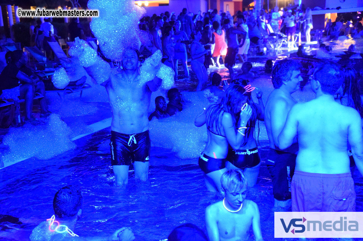 Black Light Pool Party