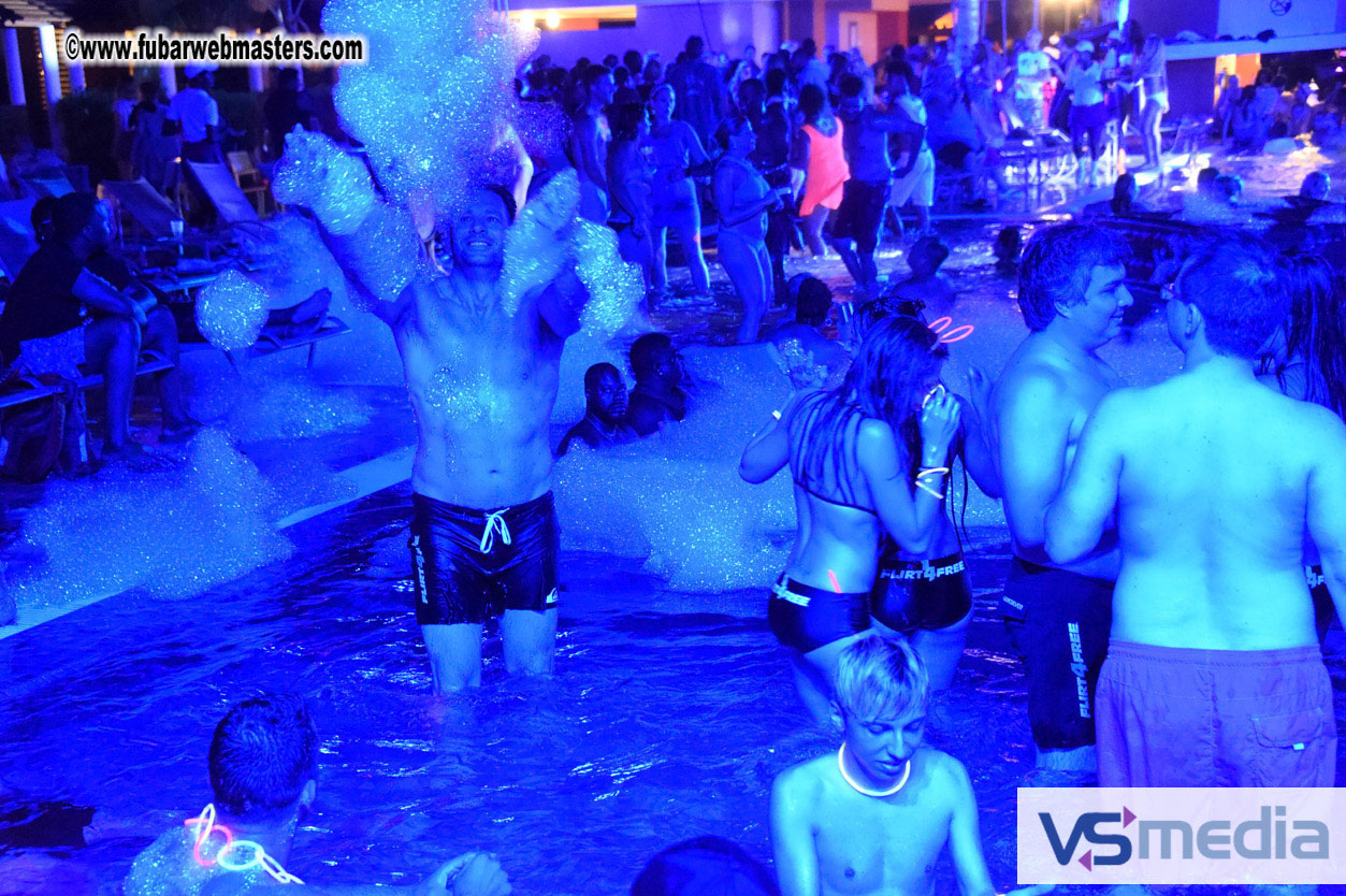 Black Light Pool Party