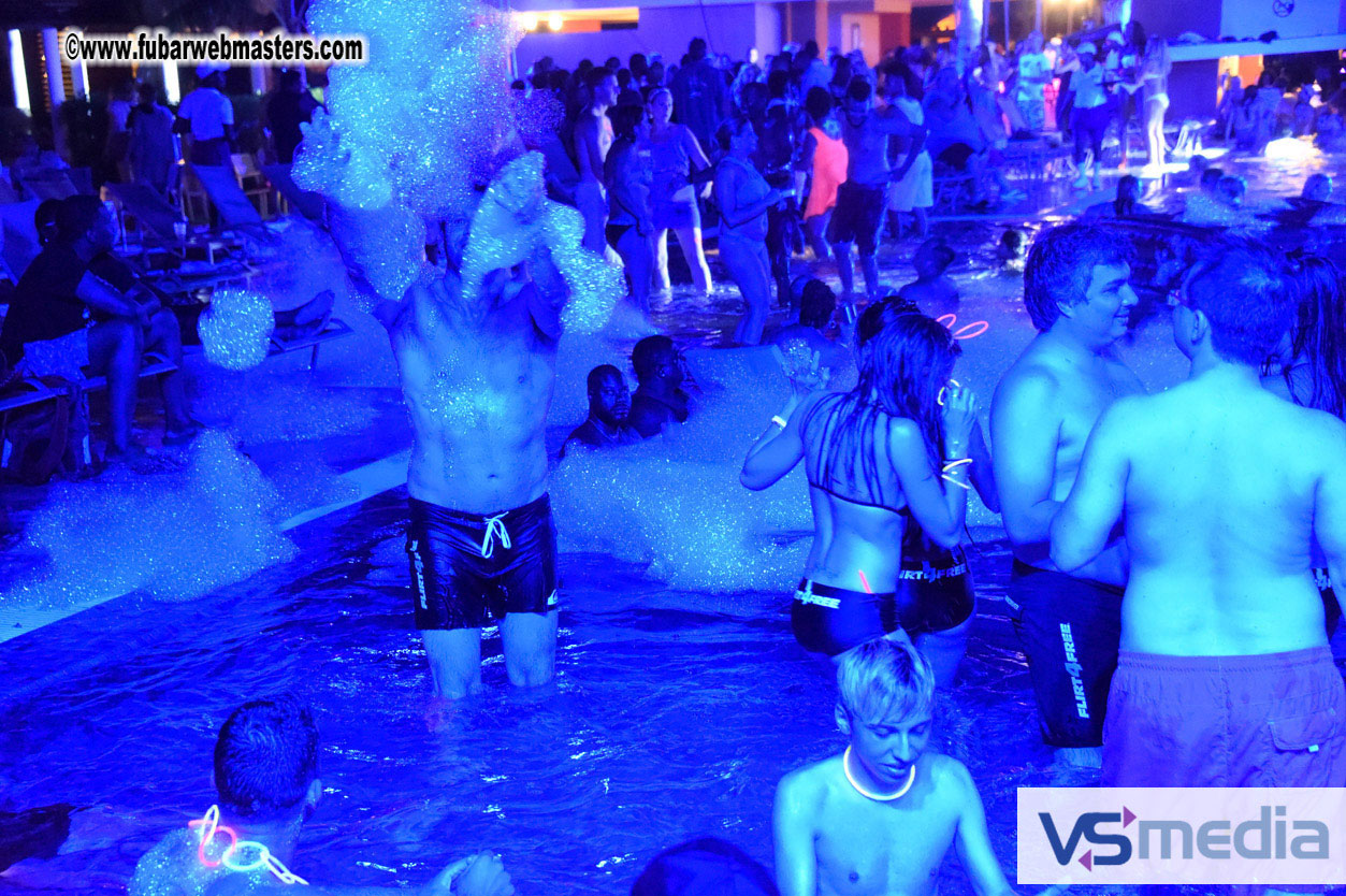 Black Light Pool Party