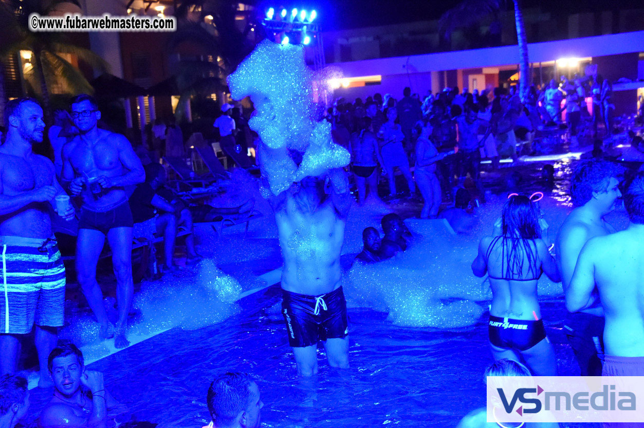 Black Light Pool Party