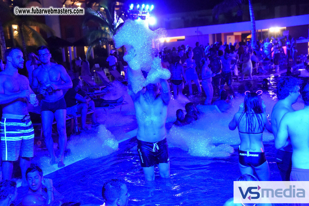 Black Light Pool Party